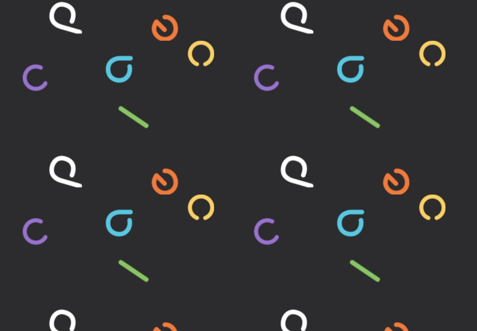 Image of floating circles for website training graphic